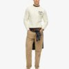Crew-Sweatshirt mit Kupfer-Label-Grafik Crew-Sweatshirt mit Kupfer-Label-Grafik