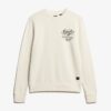 Crew-Sweatshirt mit Kupfer-Label-Grafik Crew-Sweatshirt mit Kupfer-Label-Grafik