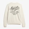 Crew-Sweatshirt mit Kupfer-Label-Grafik Crew-Sweatshirt mit Kupfer-Label-Grafik