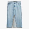 Denim-Maxirock mit Schlitz Denim-Maxirock mit Schlitz