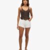 Denim-Shorts mit hoher Leibhöhe Denim-Shorts mit hoher Leibhöhe
