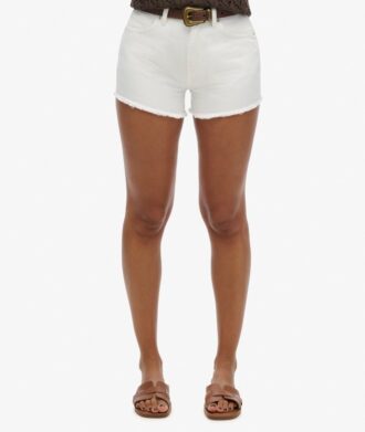 Denim-Shorts mit hoher Leibhöhe
