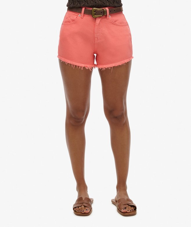 Denim-Shorts mit hoher Leibhöhe Denim-Shorts mit hoher Leibhöhe