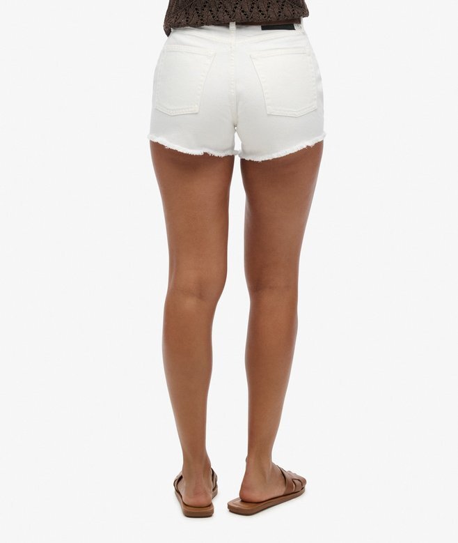 Denim-Shorts mit hoher Leibhöhe Denim-Shorts mit hoher Leibhöhe