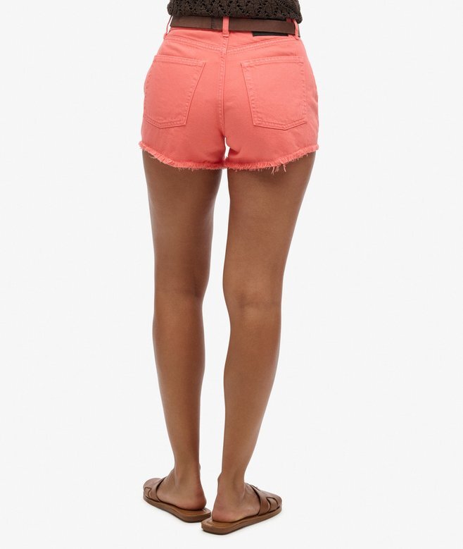 Denim-Shorts mit hoher Leibhöhe Denim-Shorts mit hoher Leibhöhe