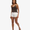 Denim-Shorts mit hoher Leibhöhe Denim-Shorts mit hoher Leibhöhe