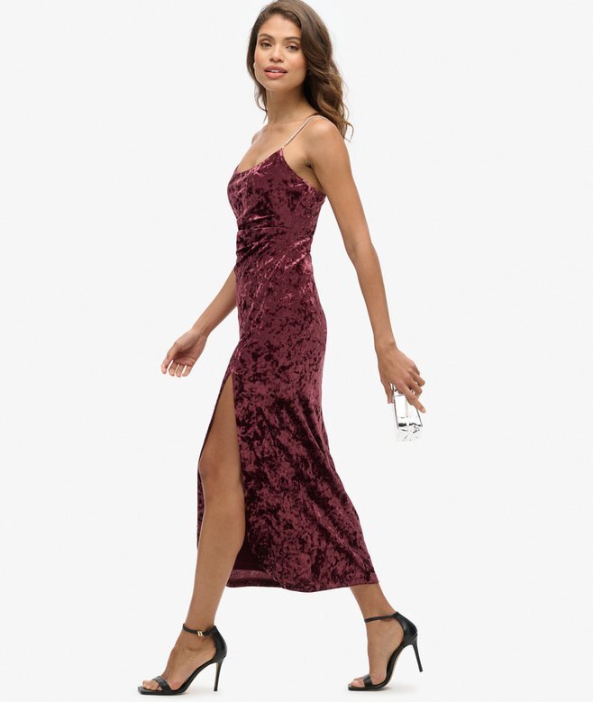 Diamonte-Samt-Maxikleid Diamonte-Samt-Maxikleid