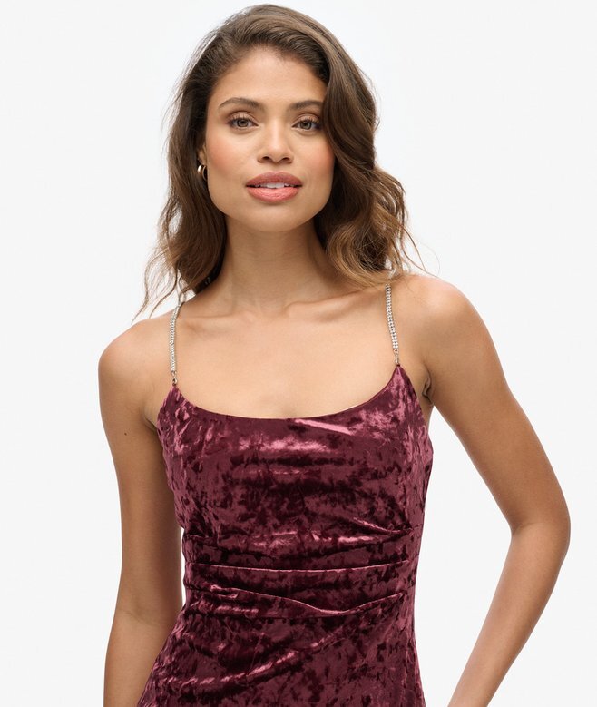 Diamonte-Samt-Maxikleid Diamonte-Samt-Maxikleid
