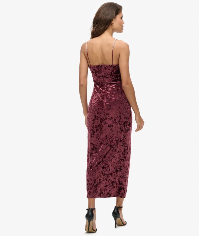 Diamonte-Samt-Maxikleid Diamonte-Samt-Maxikleid