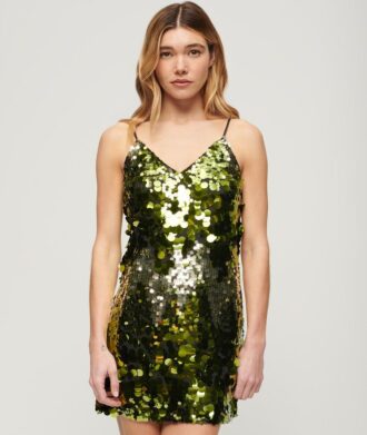 Disco-Pailletten-Minikleid