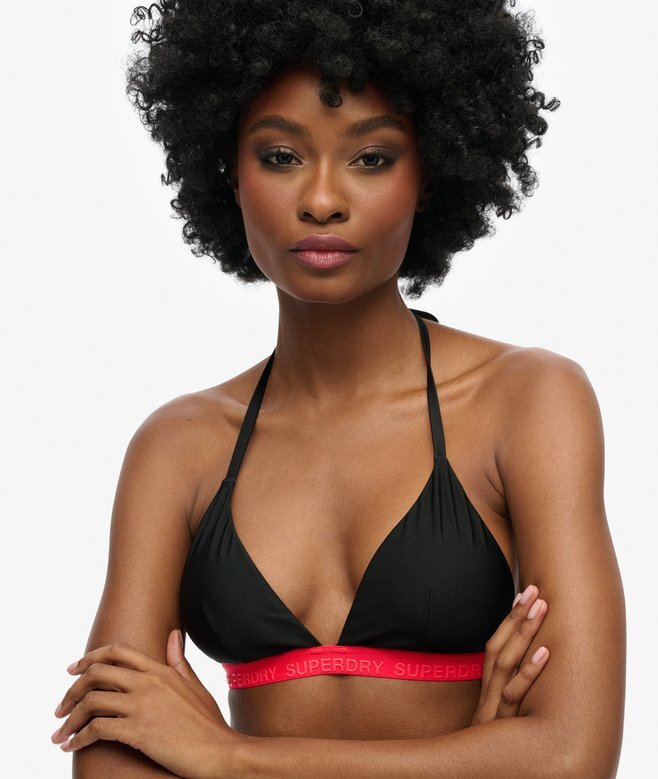 Dreieckiges Bikini-Oberteil mit Gummizug Dreieckiges Bikini-Oberteil mit Gummizug