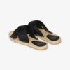 Espadrille-Slider mit gekreuzten Riemen