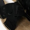 Espadrille-Slider mit gekreuzten Riemen