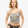 Essential Cami-Oberteil mit Spitzenbesatz