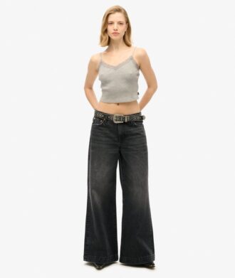 Essential Cami-Oberteil mit Spitzenbesatz