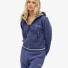 Essential Logo Cropped Zip Kapuzenpullover