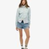Essential Logo Cropped Zip Kapuzenpullover Essential Logo Cropped Zip Kapuzenpullover