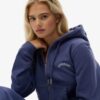 Essential Logo Cropped Zip Kapuzenpullover