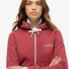 Essential Logo Cropped Zip Kapuzenpullover Essential Logo Cropped Zip Kapuzenpullover