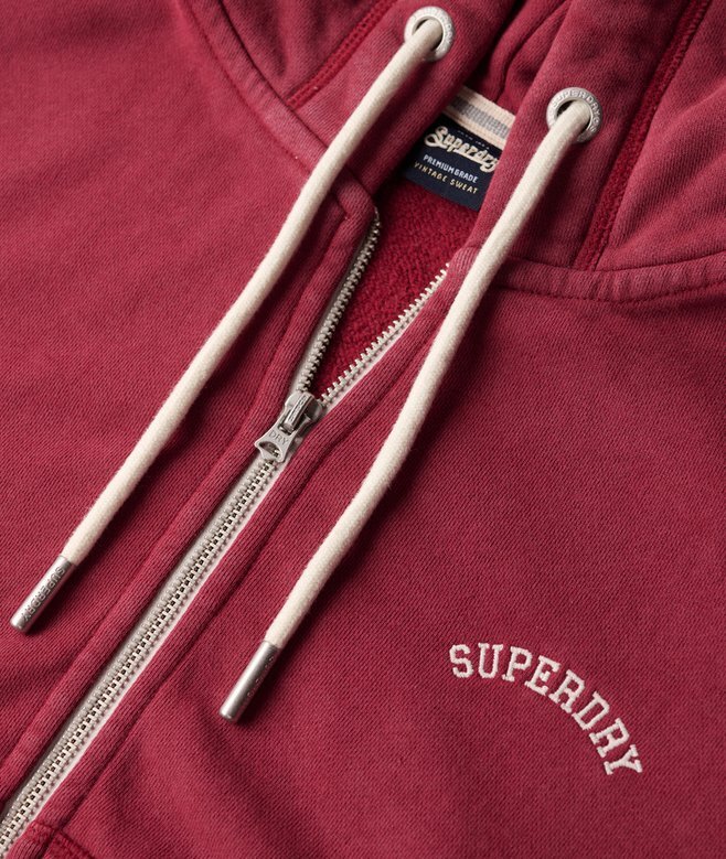 Essential Logo Cropped Zip Kapuzenpullover Essential Logo Cropped Zip Kapuzenpullover