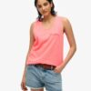 Essential Logo Garment Dye Vest Top Essential Logo Garment Dye Vest Top