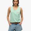 Essential Logo Garment Dye Vest Top Essential Logo Garment Dye Vest Top