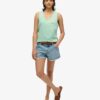 Essential Logo Garment Dye Vest Top Essential Logo Garment Dye Vest Top