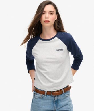 Essential Logo Langarm-Baseball-Oberteil
