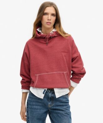 Essential Logo Overdyed Kapuzenpullover Essential Logo Overdyed Kapuzenpullover
