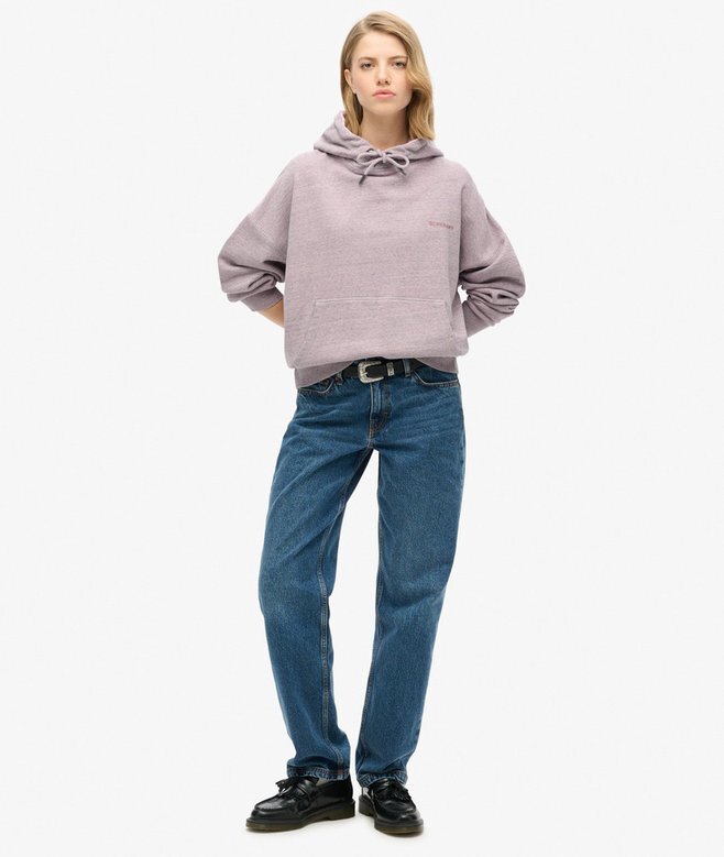 Essential Logo Overdyed Kapuzenpullover Essential Logo Overdyed Kapuzenpullover