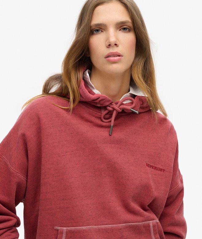 Essential Logo Overdyed Kapuzenpullover Essential Logo Overdyed Kapuzenpullover