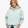 Essential Logo Oversized Raglan-Kapuzenpullover mit Reißverschluss Essential Logo Oversized Raglan-Kapuzenpullover mit Reißverschluss