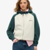Essential Logo Oversized Raglan-Kapuzenpullover mit Reißverschluss Essential Logo Oversized Raglan-Kapuzenpullover mit Reißverschluss