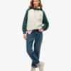 Essential Logo Oversized Raglan-Kapuzenpullover mit Reißverschluss Essential Logo Oversized Raglan-Kapuzenpullover mit Reißverschluss