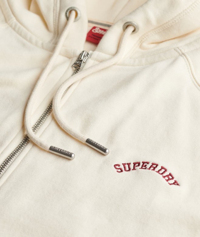 Essential Logo Oversized Raglan-Kapuzenpullover mit Reißverschluss Essential Logo Oversized Raglan-Kapuzenpullover mit Reißverschluss