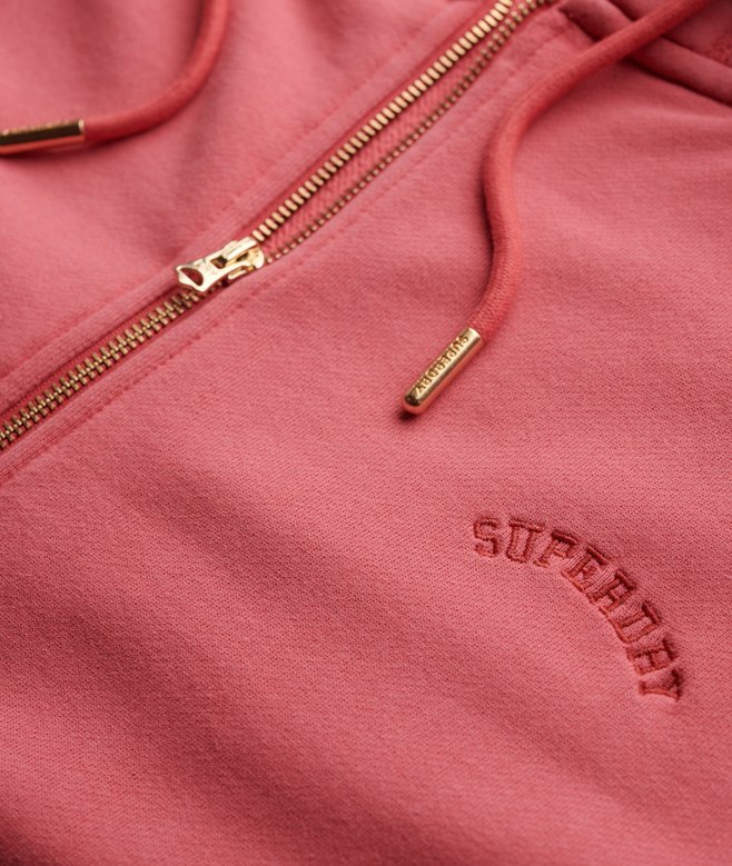 Essential Logo Oversized Raglan-Kapuzenpullover mit Reißverschluss Essential Logo Oversized Raglan-Kapuzenpullover mit Reißverschluss
