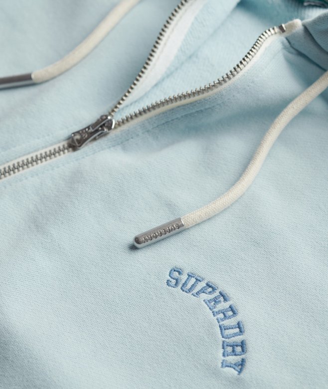 Essential Logo Oversized Raglan-Kapuzenpullover mit Reißverschluss Essential Logo Oversized Raglan-Kapuzenpullover mit Reißverschluss