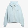 Essential Logo Oversized Raglan-Kapuzenpullover mit Reißverschluss Essential Logo Oversized Raglan-Kapuzenpullover mit Reißverschluss