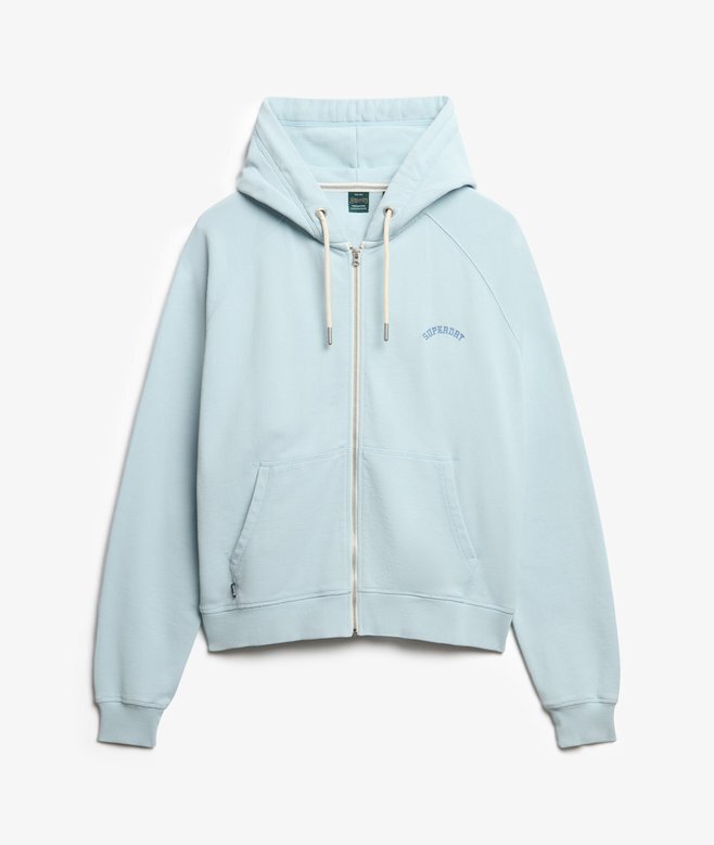 Essential Logo Oversized Raglan-Kapuzenpullover mit Reißverschluss Essential Logo Oversized Raglan-Kapuzenpullover mit Reißverschluss