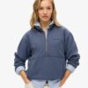 Essential Logo Oversized-Sweatshirt mit halbem Reißverschluss Essential Logo Oversized-Sweatshirt mit halbem Reißverschluss
