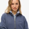 Essential Logo Oversized-Sweatshirt mit halbem Reißverschluss Essential Logo Oversized-Sweatshirt mit halbem Reißverschluss