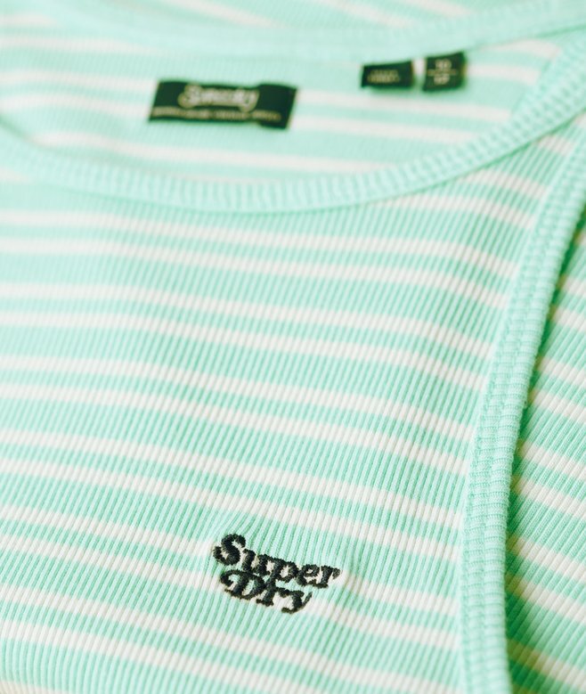 Essential Logo Racer-Oberteil mit Streifen Essential Logo Racer-Oberteil mit Streifen