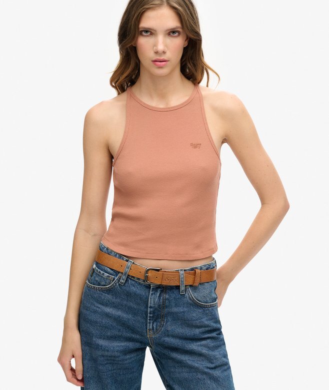 Essential Logo Racer Vest Top Essential Logo Racer Vest Top