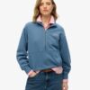 Essential Logo Sweatshirt mit halbem Reißverschluss Essential Logo Sweatshirt mit halbem Reißverschluss