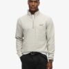Essential Logo Sweatshirt mit halbem Reißverschluss