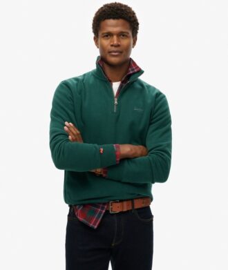 Essential Logo Sweatshirt mit halbem Reißverschluss
