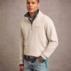 Essential Logo Sweatshirt mit halbem Reißverschluss