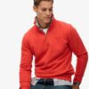 Essential Logo Sweatshirt mit halbem Reißverschluss