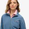 Essential Logo Sweatshirt mit halbem Reißverschluss Essential Logo Sweatshirt mit halbem Reißverschluss