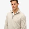 Essential Logo Sweatshirt mit halbem Reißverschluss